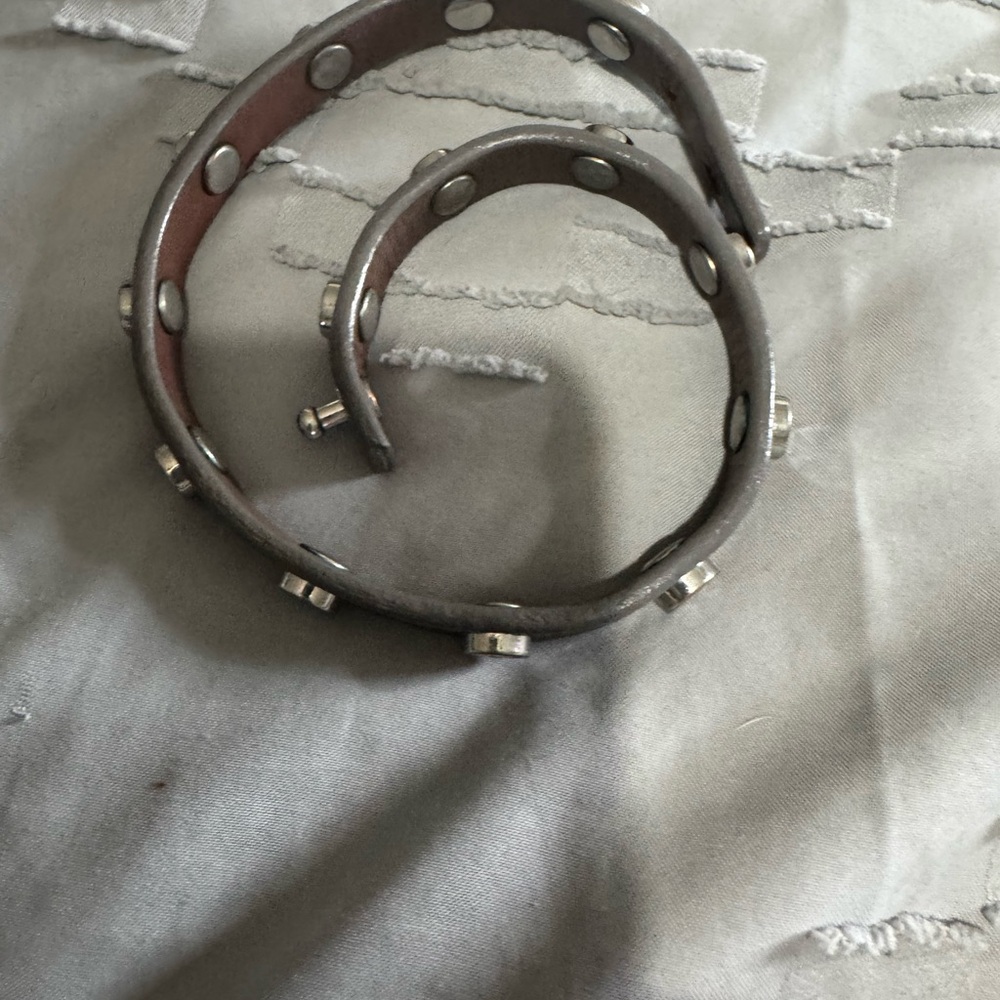 Studded Leather Wrap Bracelet
